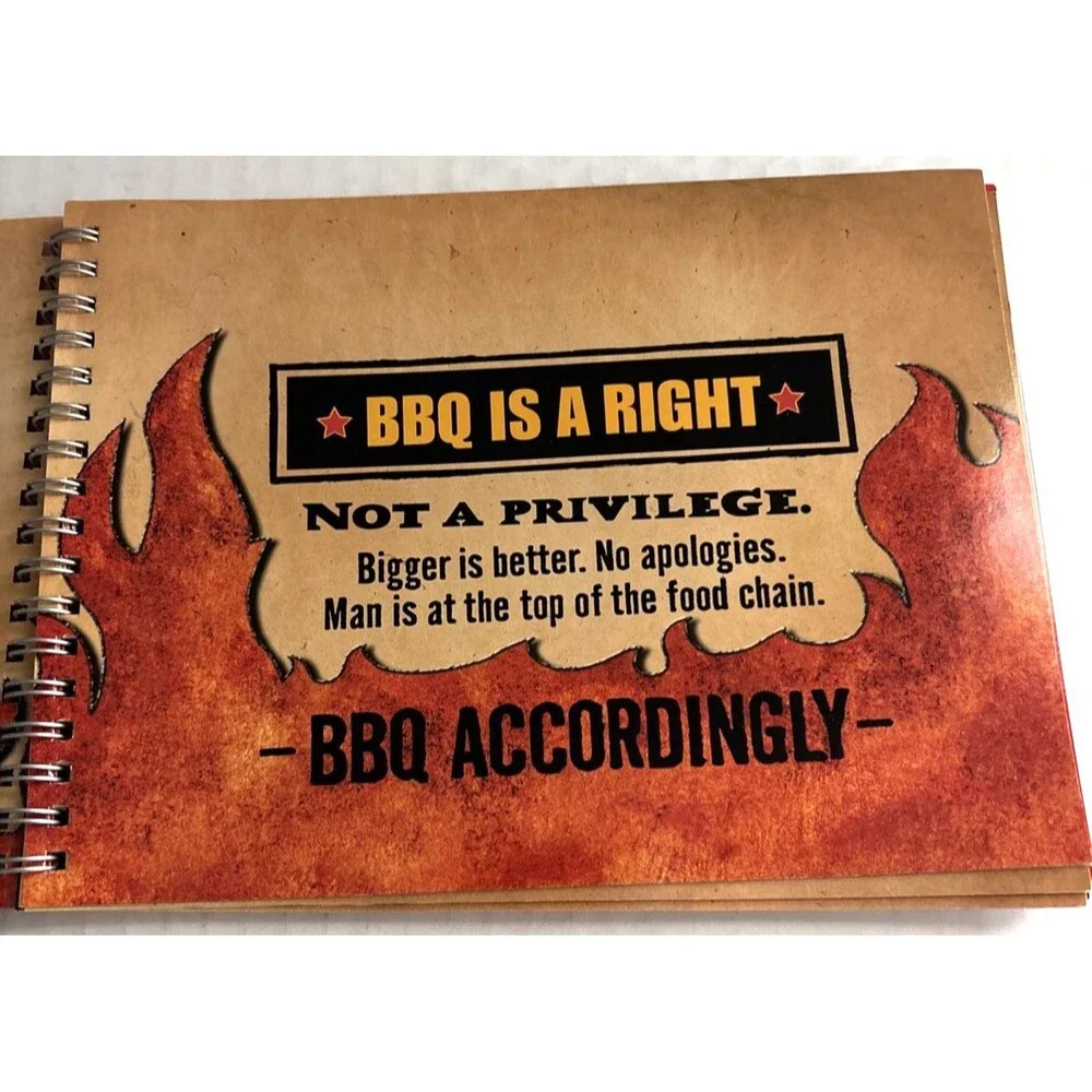 THE ORIGINAL COOK LIKE A MAN GRILL SMOKE BBQ LAST MALE ART FORM 2004